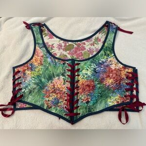Handmade Reversible Plus Size Corset.  Size 5.